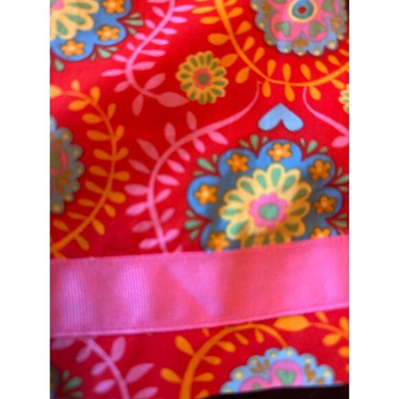 Hanna Andersson 140 Girls Cotton Floral Print Dress Size 12 Red & Multicolor - Picture 4 of 6
